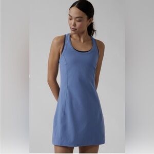 Athleta On My Way Dress Steel Blue  XL